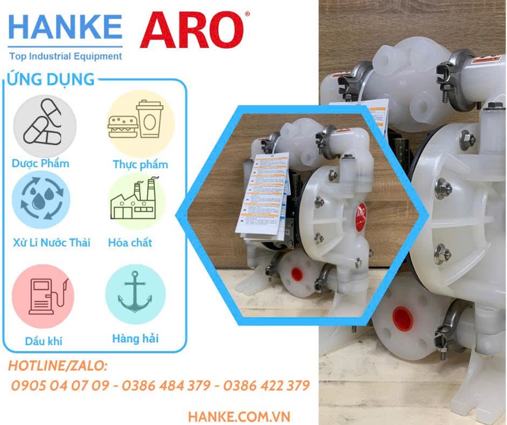 Bơm màng ARO và ứng dụng thực tế | Hanke
