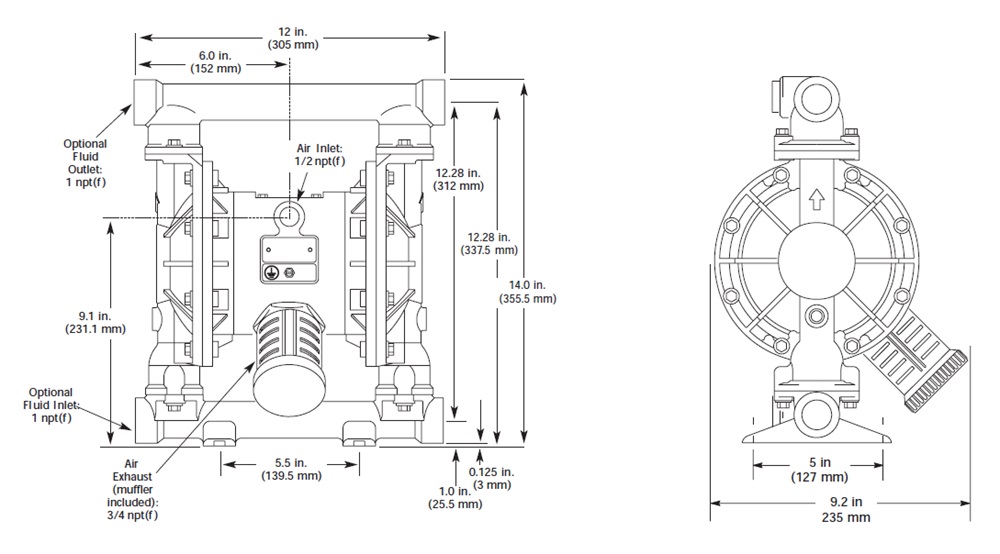 Kích thước Husky 1040 D73221 1 inch
